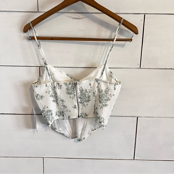 American Threads Hadley Floral Mesh Bustier Top. Size Small. NWT - Picture 4 of 13